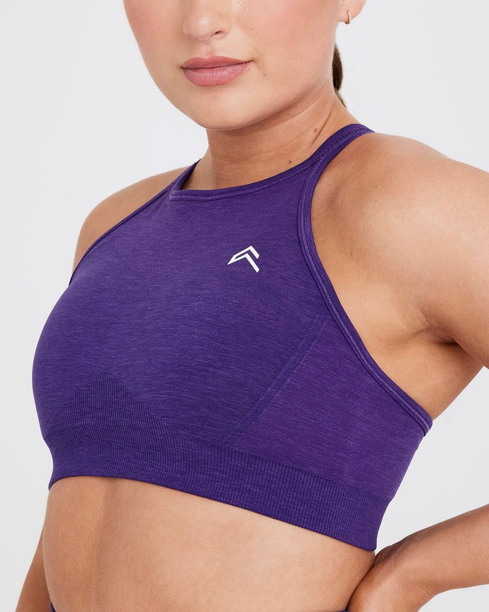 Oner Active Effortless Seamless High Neck Bralette Amethyst | 03IMOUQSA