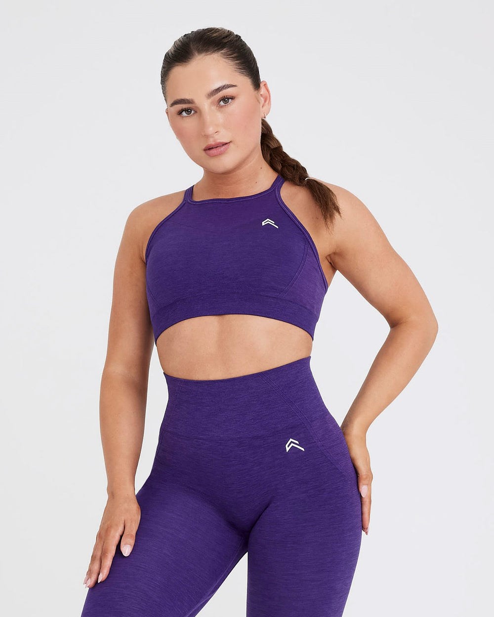 Oner Active Effortless Seamless High Neck Bralette Amethyst | 03IMOUQSA