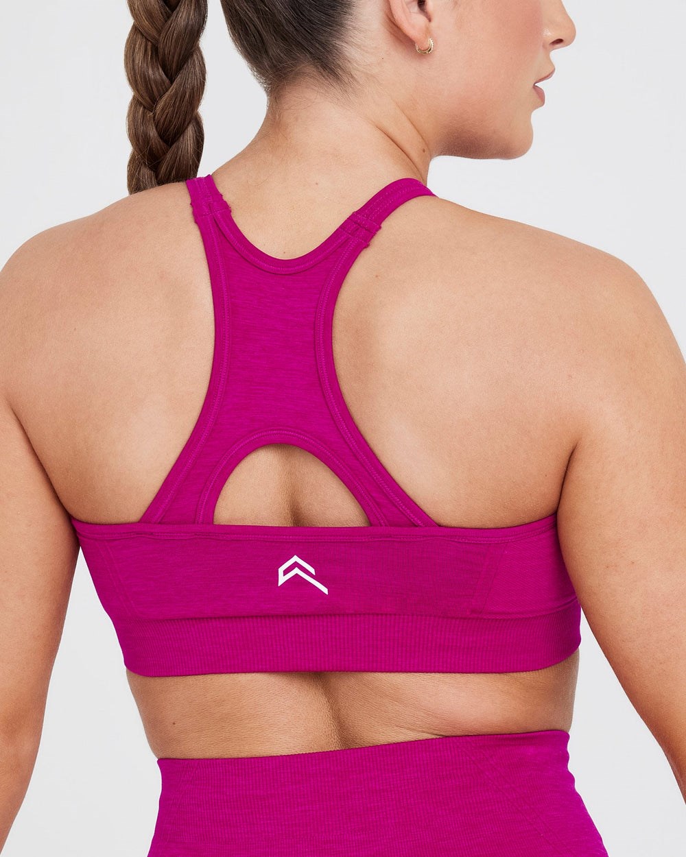 Oner Active Effortless Seamless High Neck Bralette Fuchsie | 07RCUOHAW