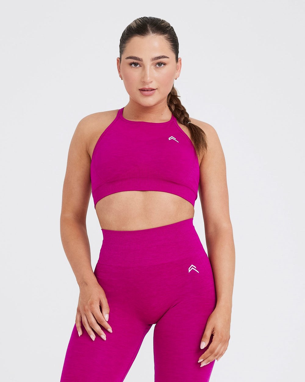 Oner Active Effortless Seamless High Neck Bralette Fuchsie | 07RCUOHAW