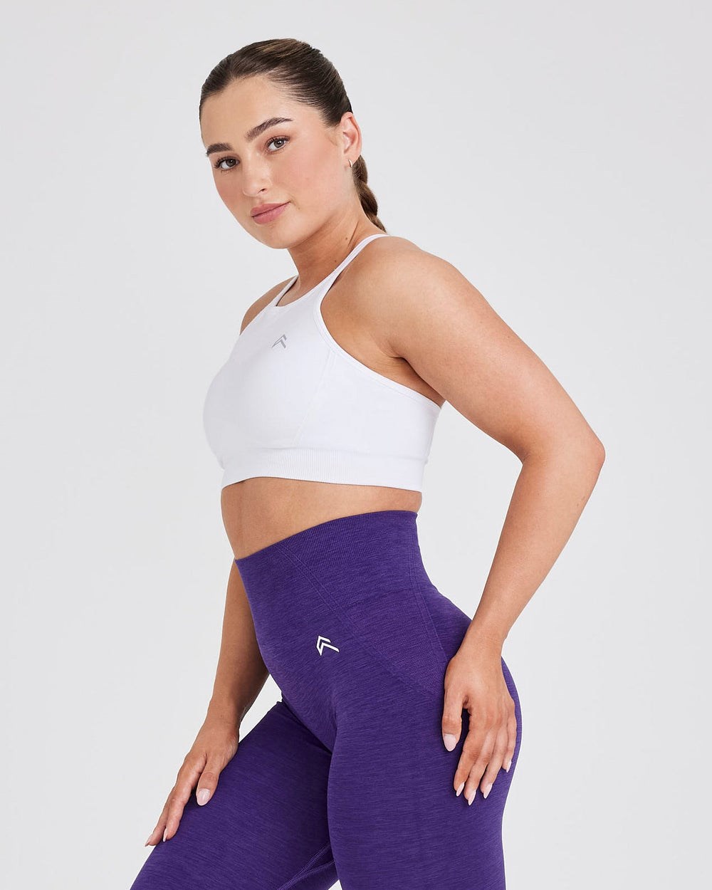 Oner Active Effortless Seamless High Neck Bralette Weiß | 61NIJZFQD