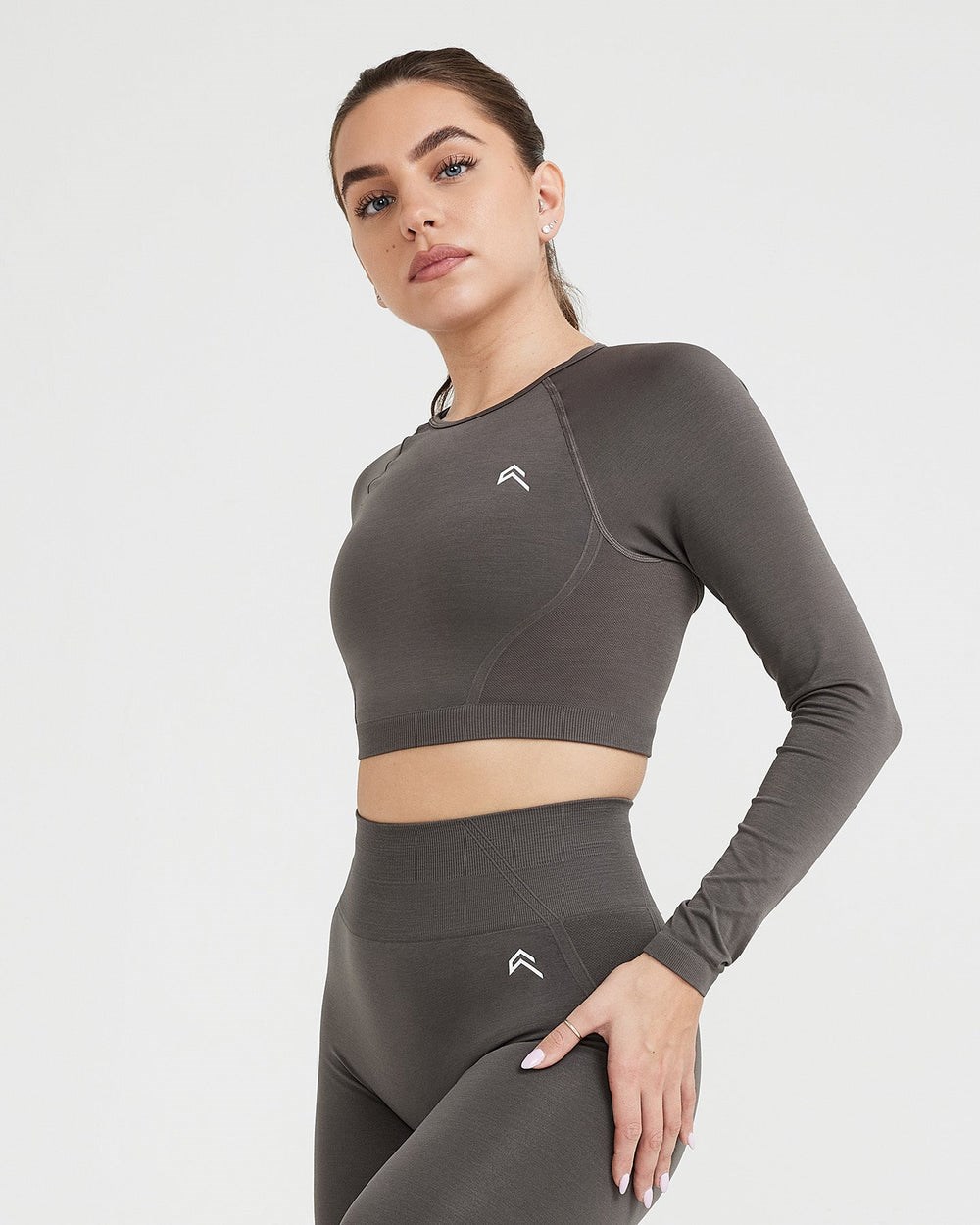 Oner Active Effortless Seamless Long Sleeve Crop Top Tiefes | 73NGCJSMZ