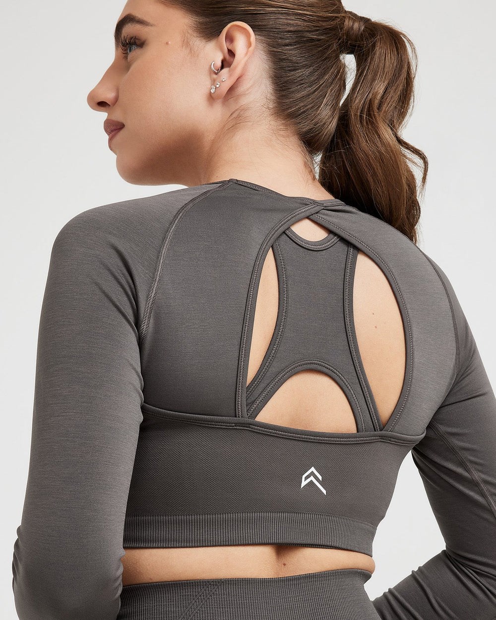 Oner Active Effortless Seamless Long Sleeve Crop Top Tiefes | 73NGCJSMZ