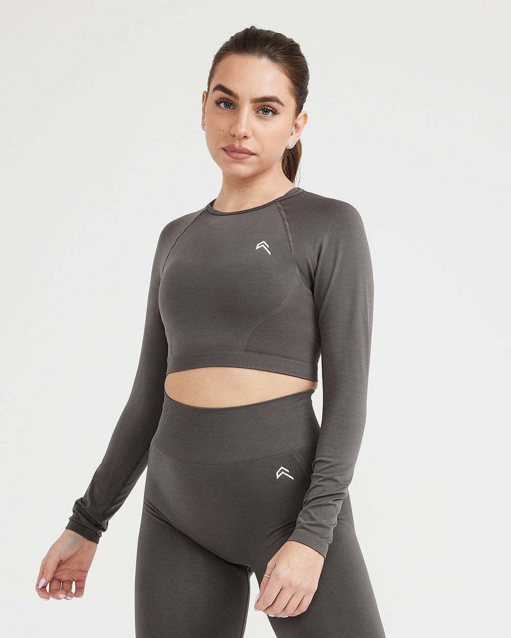 Oner Active Effortless Seamless Long Sleeve Crop Top Tiefes | 73NGCJSMZ