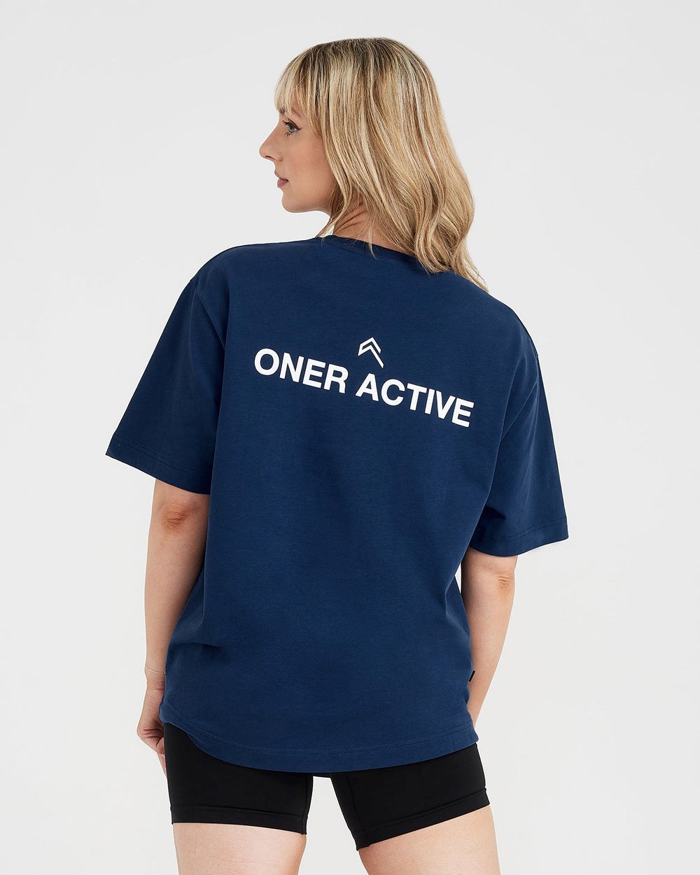 Oner Active Graphic Oversized Kurzes Sleeve Tee Washed Midnight | 39TGXFYVZ