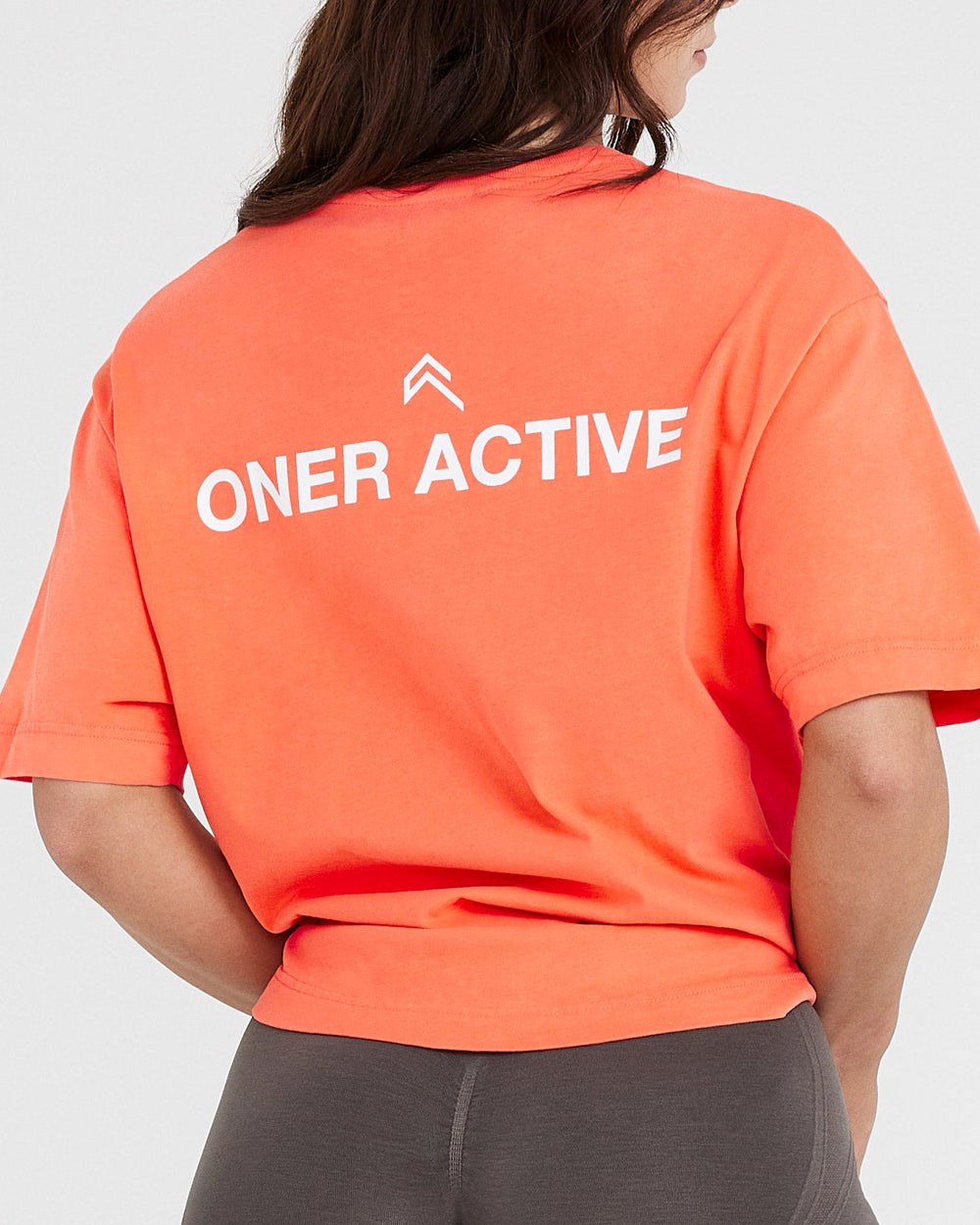 Oner Active Graphic Oversized Kurzes Sleeve Tee Washed Peach Blossom | 58CWYXZFE