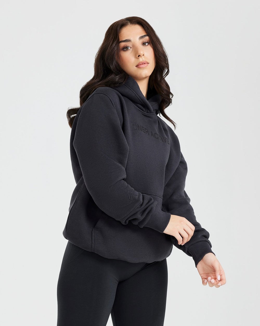 Oner Active Klassische Lounge Oversized Hoodie Coal | 13VGWDECT