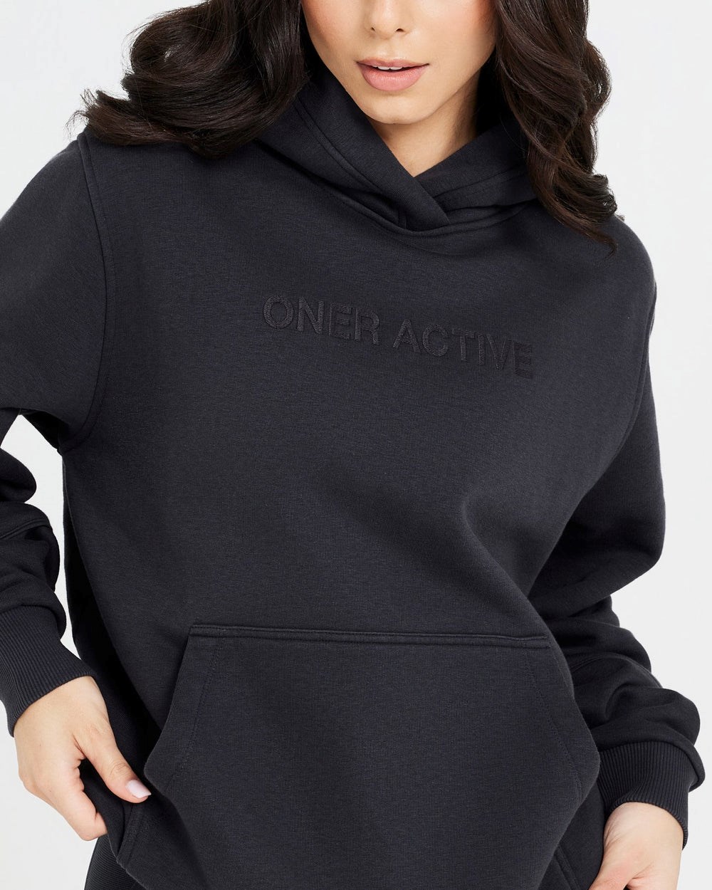 Oner Active Klassische Lounge Oversized Hoodie Coal | 13VGWDECT