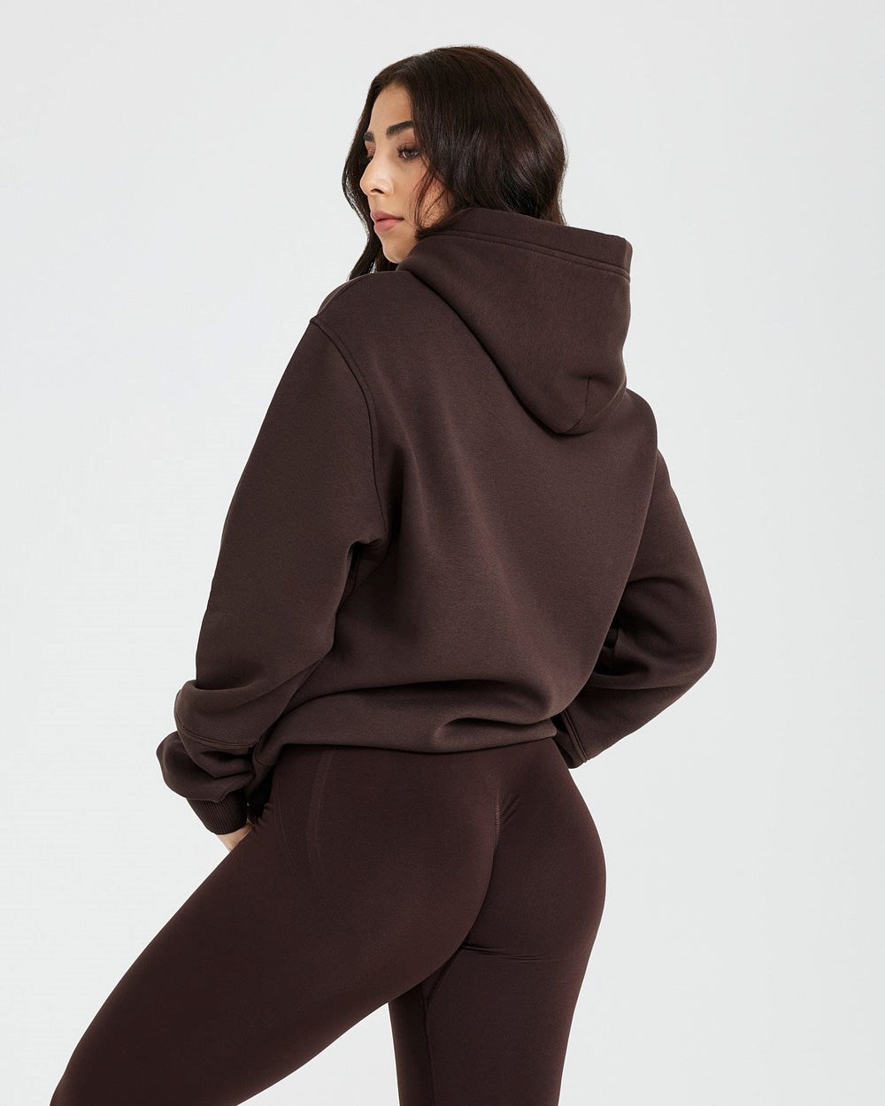 Oner Active Klassische Lounge Oversized Hoodie 70% Cocoa | 17LVIUHZB