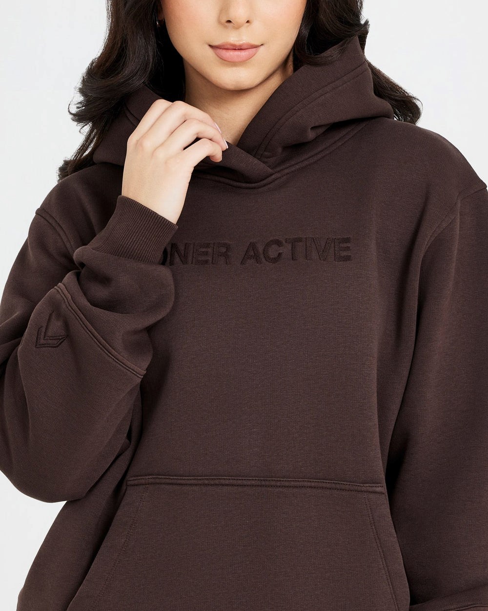 Oner Active Klassische Lounge Oversized Hoodie 70% Cocoa | 17LVIUHZB