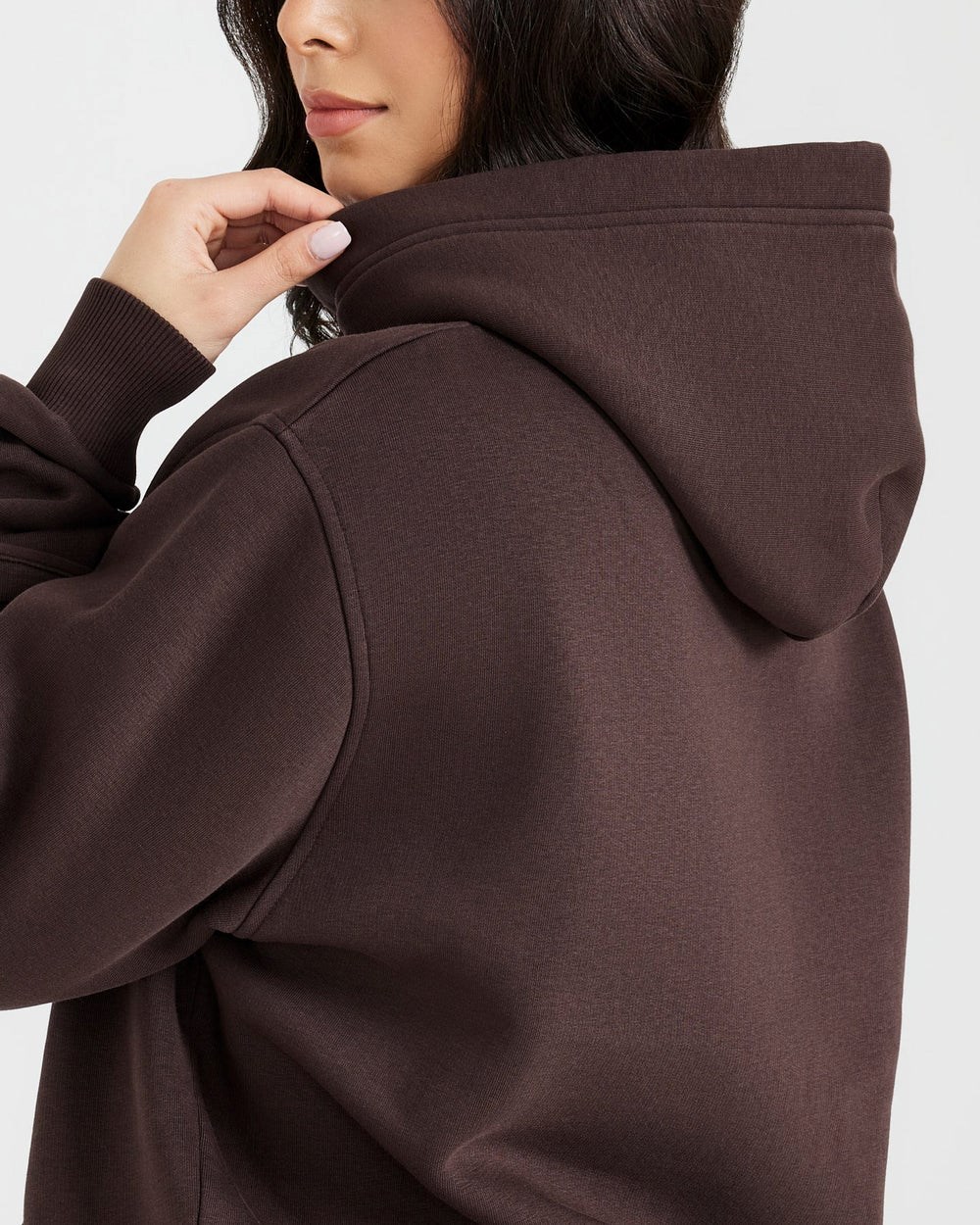 Oner Active Klassische Lounge Oversized Hoodie 70% Cocoa | 17LVIUHZB