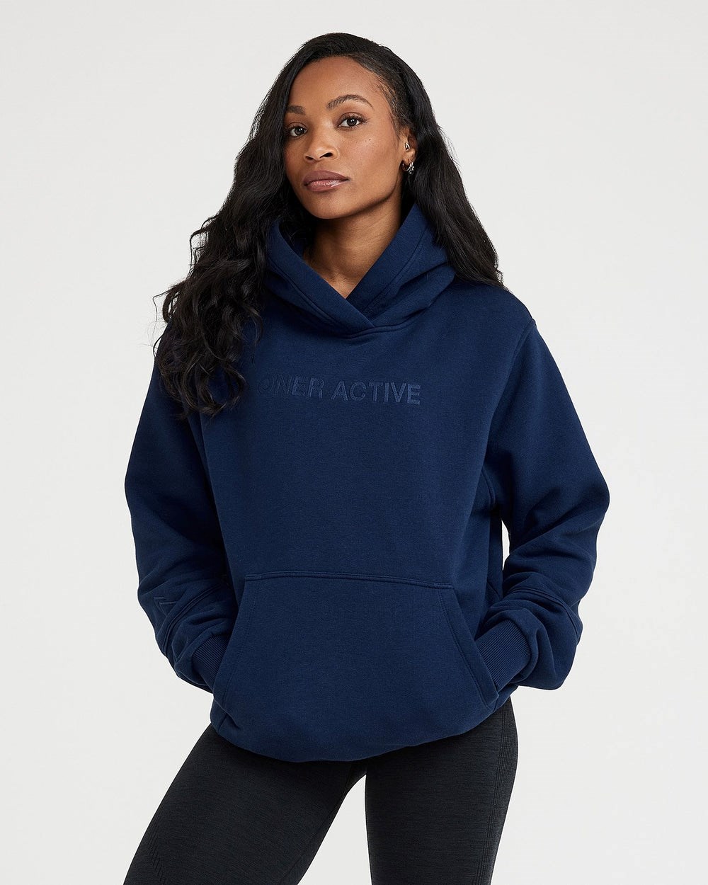 Oner Active Klassische Lounge Oversized Hoodie Midnight | 18FXEUSLO