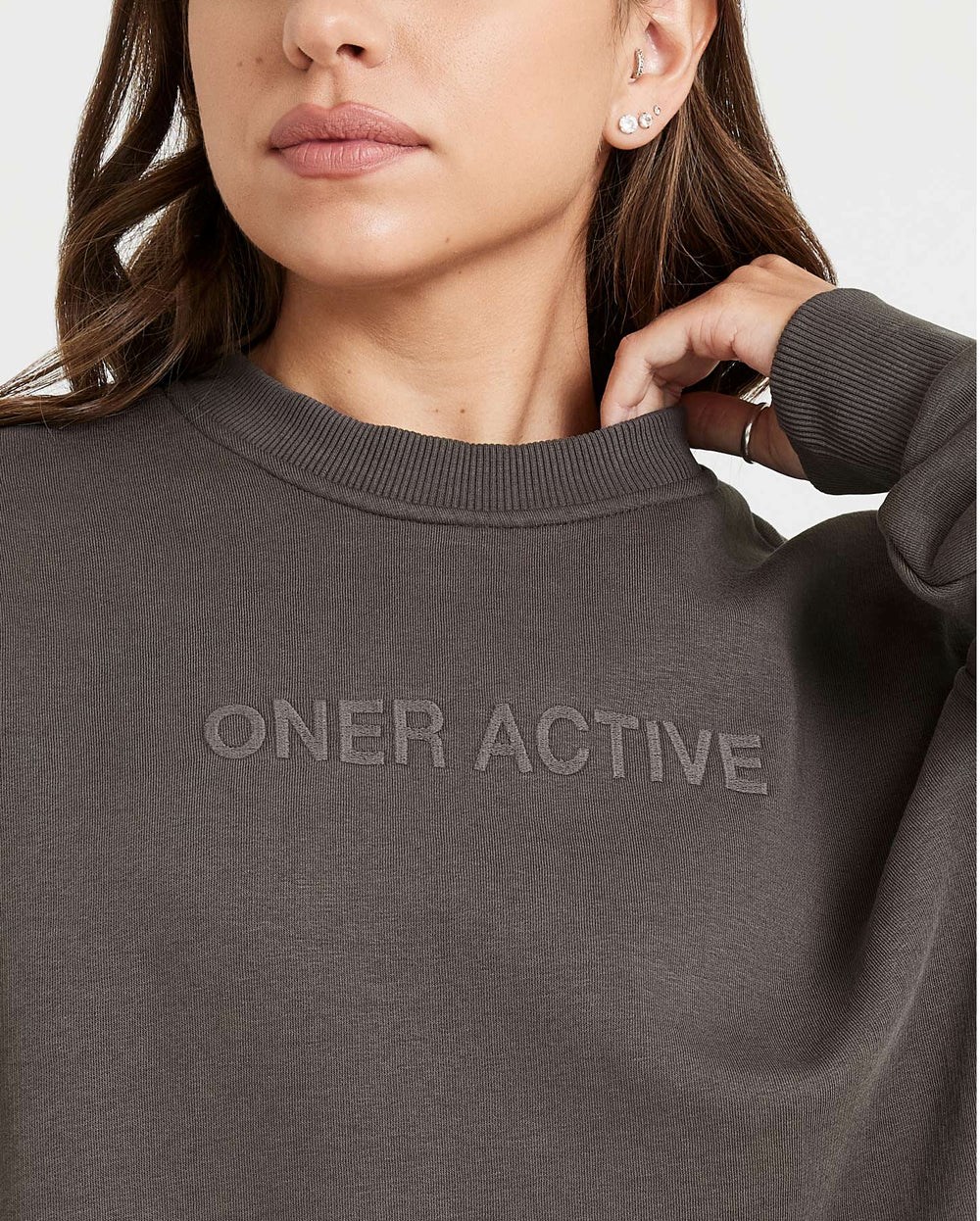 Oner Active Klassische Lounge Oversized Crew Neck Tiefes | 19RYETICJ