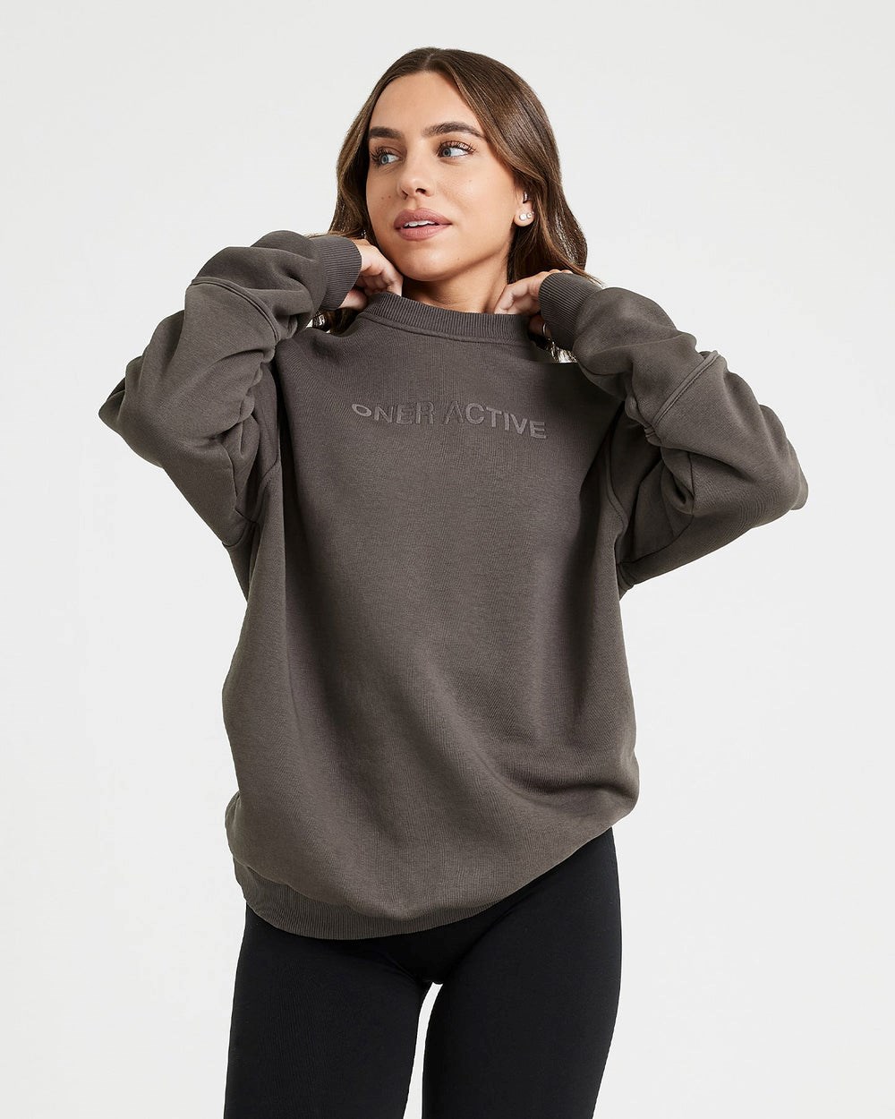 Oner Active Klassische Lounge Oversized Crew Neck Tiefes | 19RYETICJ