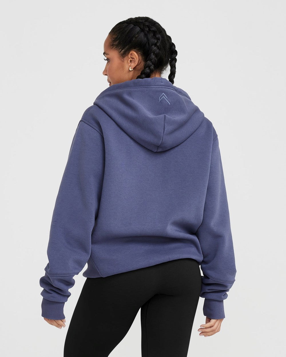 Oner Active Klassische Lounge Oversized Zip Through Hoodie Blau | 82SOMUKVD