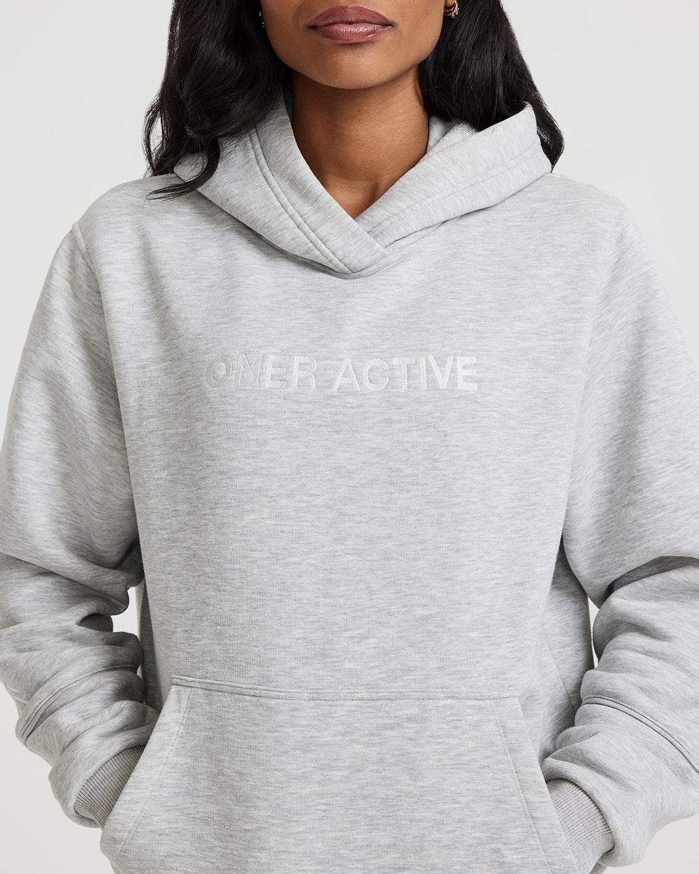 Oner Active Klassische Lounge Oversized Hoodie Silber | 89CVAETMK