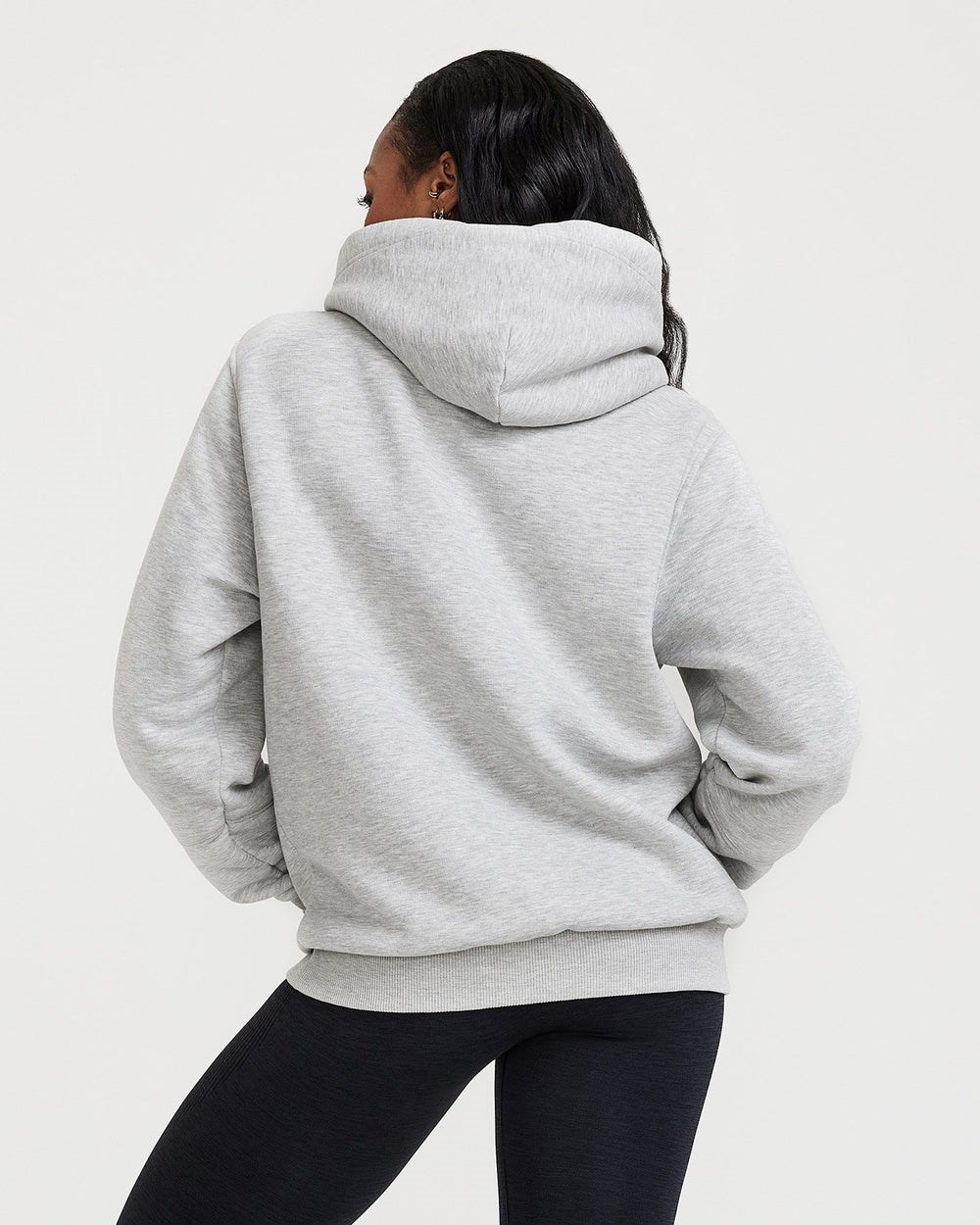 Oner Active Klassische Lounge Oversized Hoodie Silber | 89CVAETMK