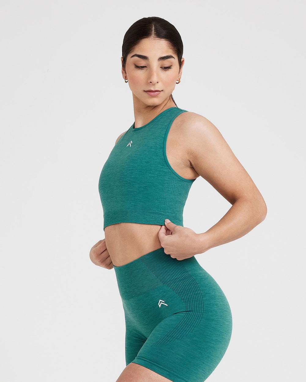 Oner Active Klassische Seamless 2.0 Crop Top Grün | 21KAEOWZC