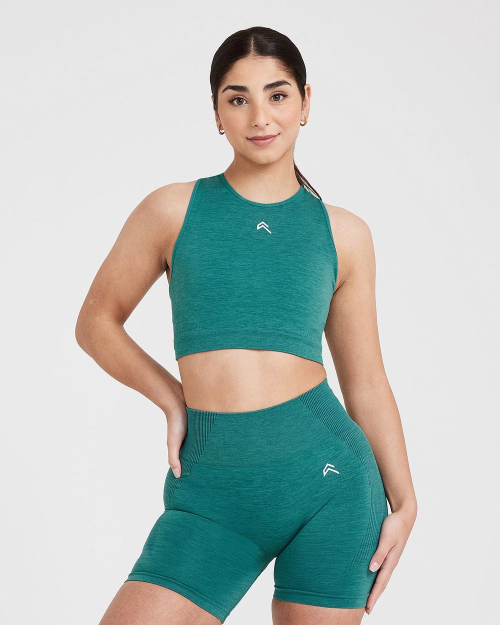 Oner Active Klassische Seamless 2.0 Crop Top Grün | 21KAEOWZC