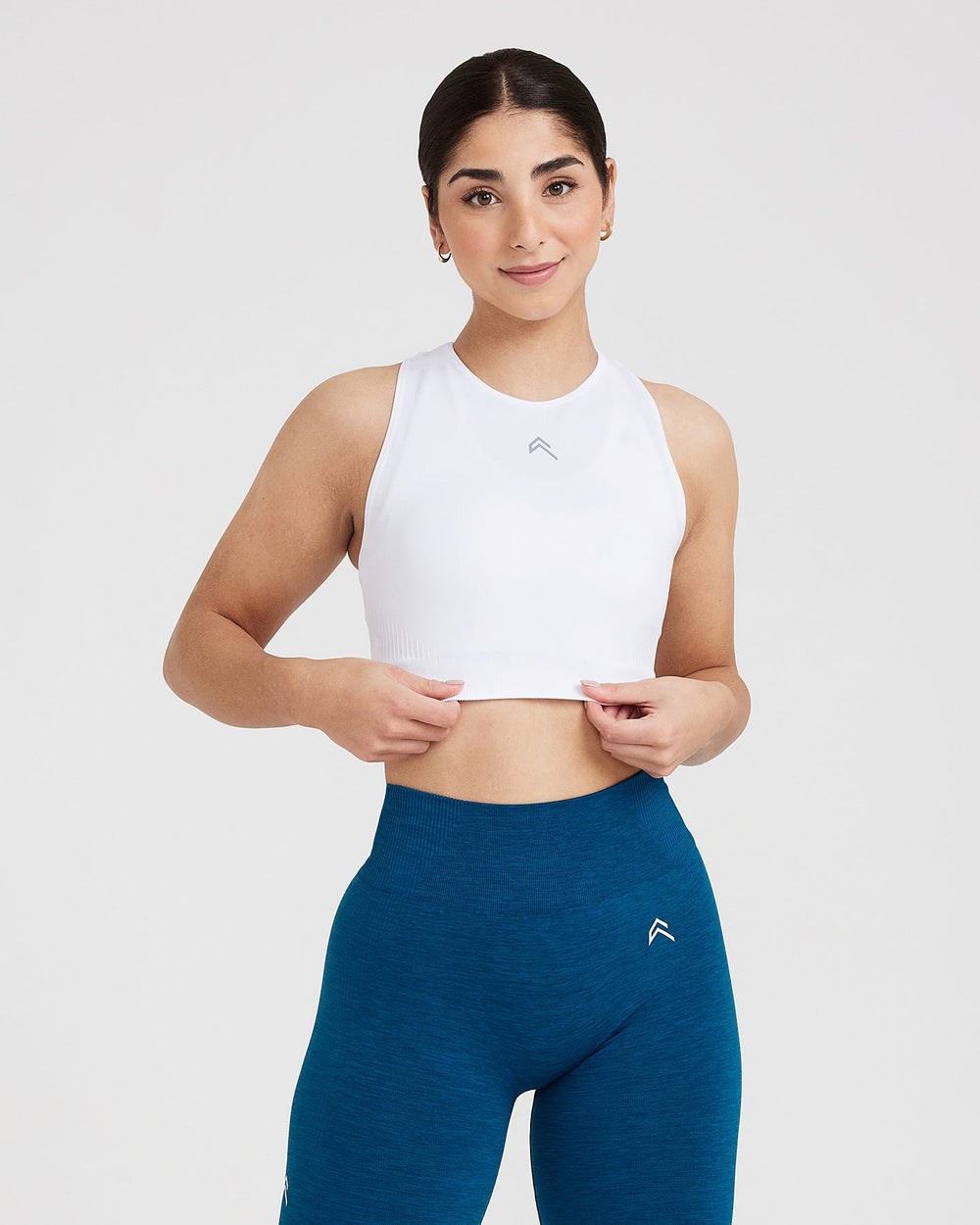 Oner Active Klassische Seamless 2.0 Crop Top Weiß | 49SOEMUHR