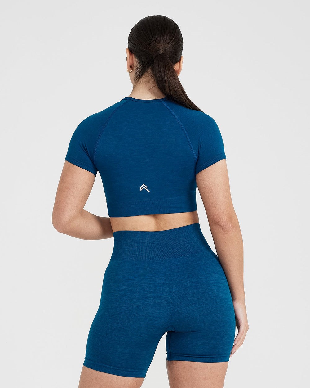 Oner Active Klassische Seamless 2.0 Kurzes Sleeve Crop Top Blau | 17RLFSNZE