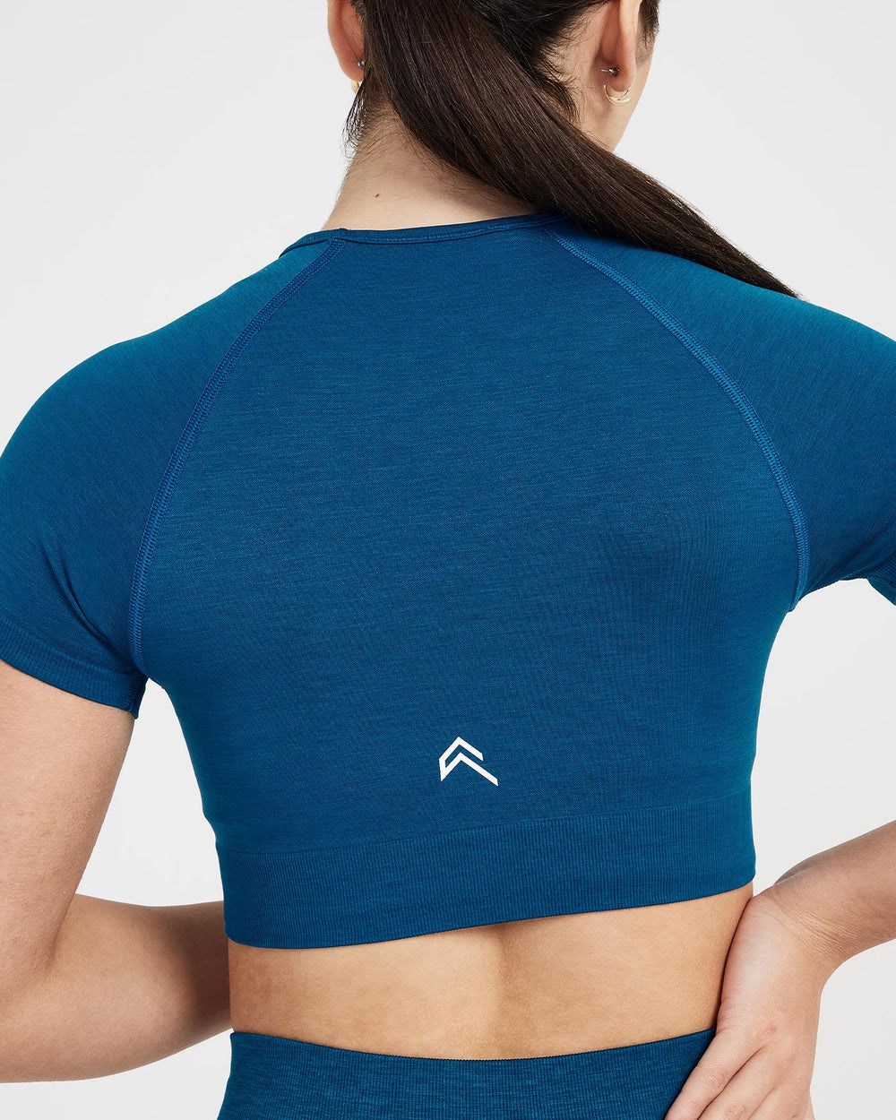 Oner Active Klassische Seamless 2.0 Kurzes Sleeve Crop Top Blau | 17RLFSNZE