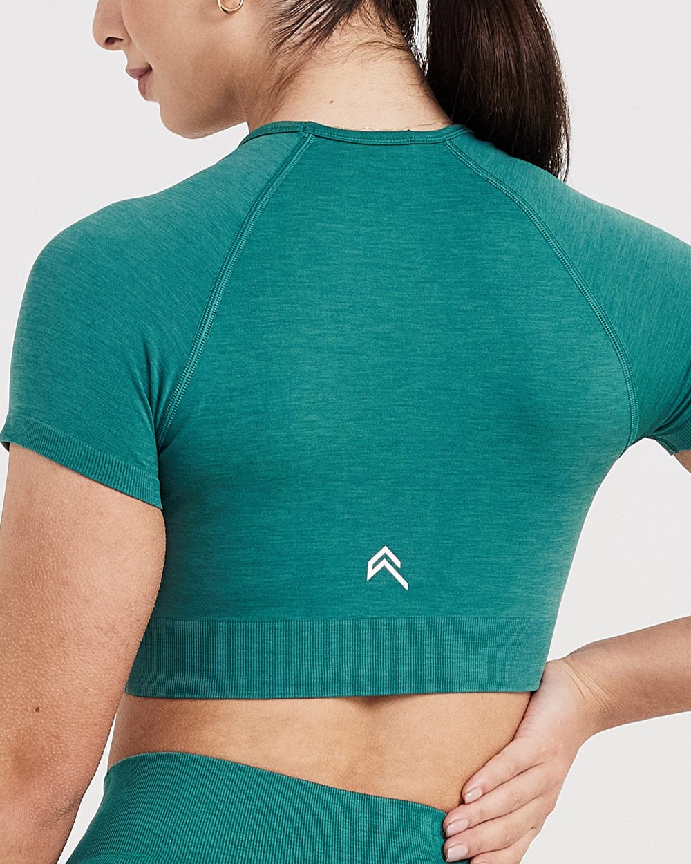 Oner Active Klassische Seamless 2.0 Kurzes Sleeve Crop Top Grün | 45DNZIHBC