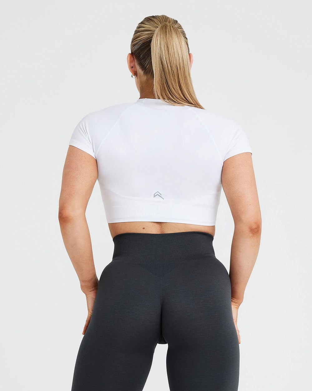 Oner Active Klassische Seamless 2.0 Kurzes Sleeve Crop Top Weiß | 53KETPRIF