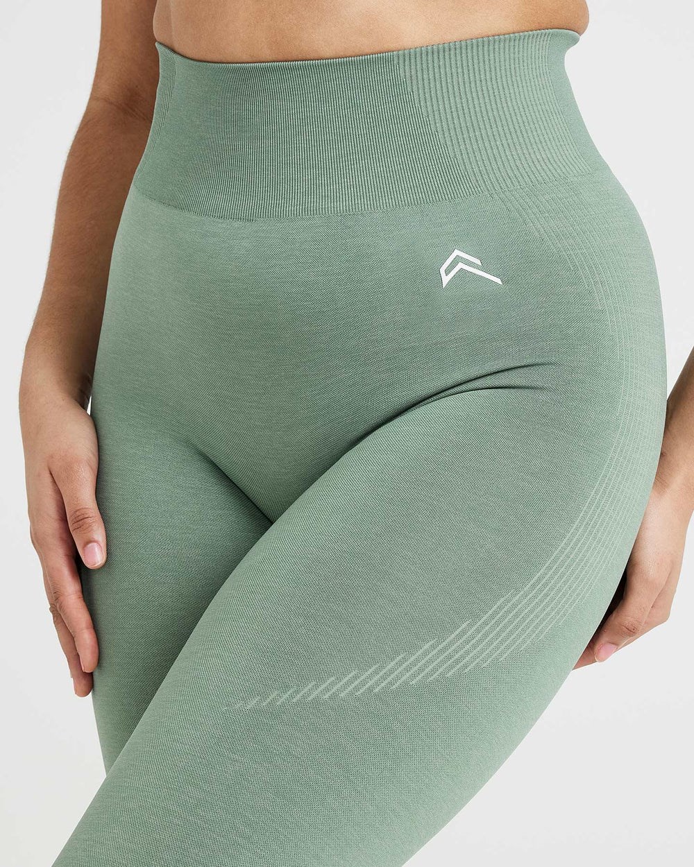 Oner Active Klassische Seamless 2.0 Leggings Sage Marl | 91WOFQTHK