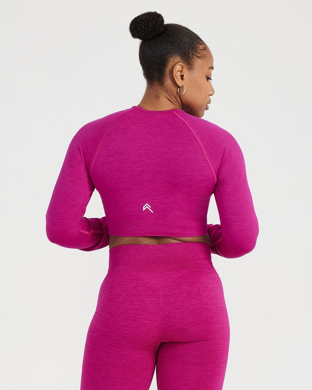 Oner Active Klassische Seamless 2.0 Long Sleeve Crop Top Fuchsie | 63PUMBAOD