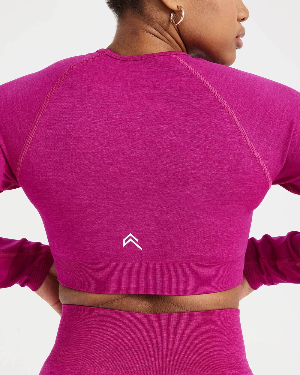 Oner Active Klassische Seamless 2.0 Long Sleeve Crop Top Fuchsie | 63PUMBAOD