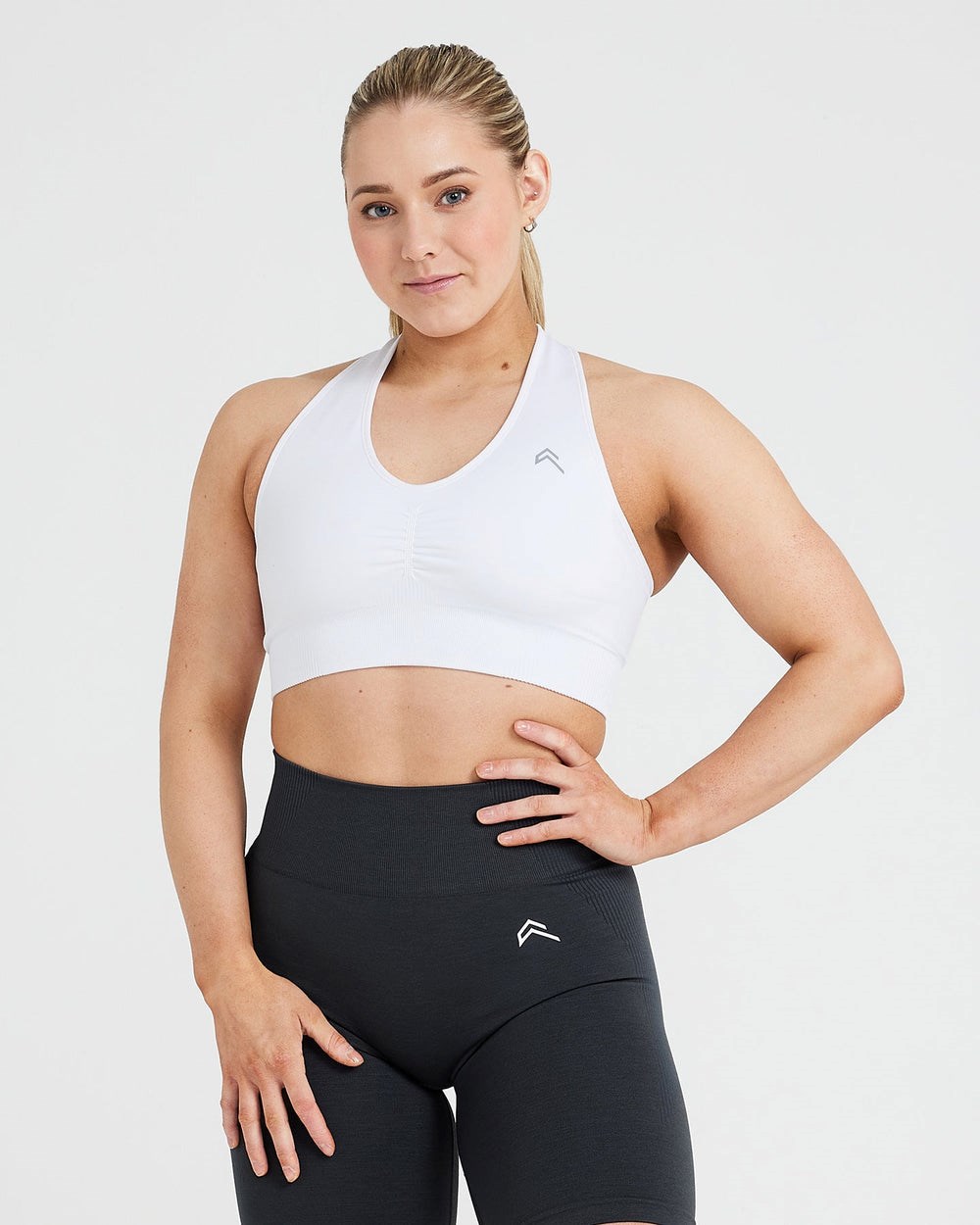 Oner Active Klassische Seamless 2.0 V-Neck Bralette Weiß | 08BPFVUTM