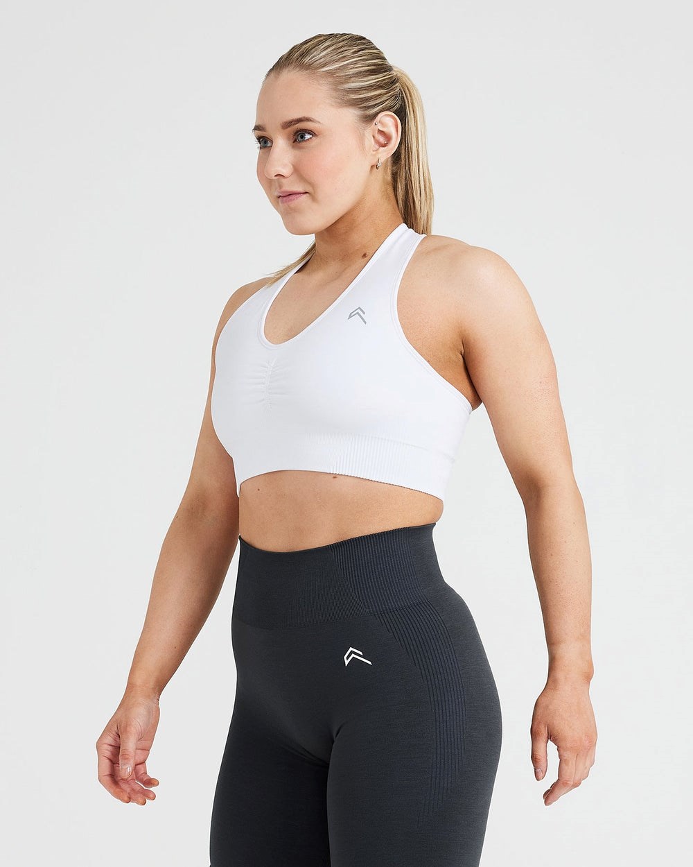 Oner Active Klassische Seamless 2.0 V-Neck Bralette Weiß | 08BPFVUTM