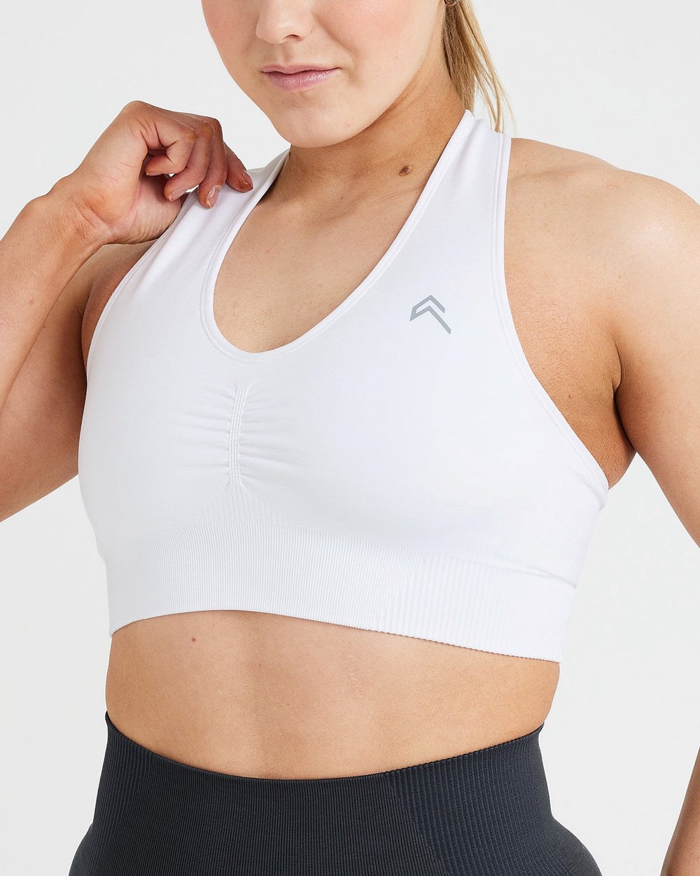 Oner Active Klassische Seamless 2.0 V-Neck Bralette Weiß | 08BPFVUTM