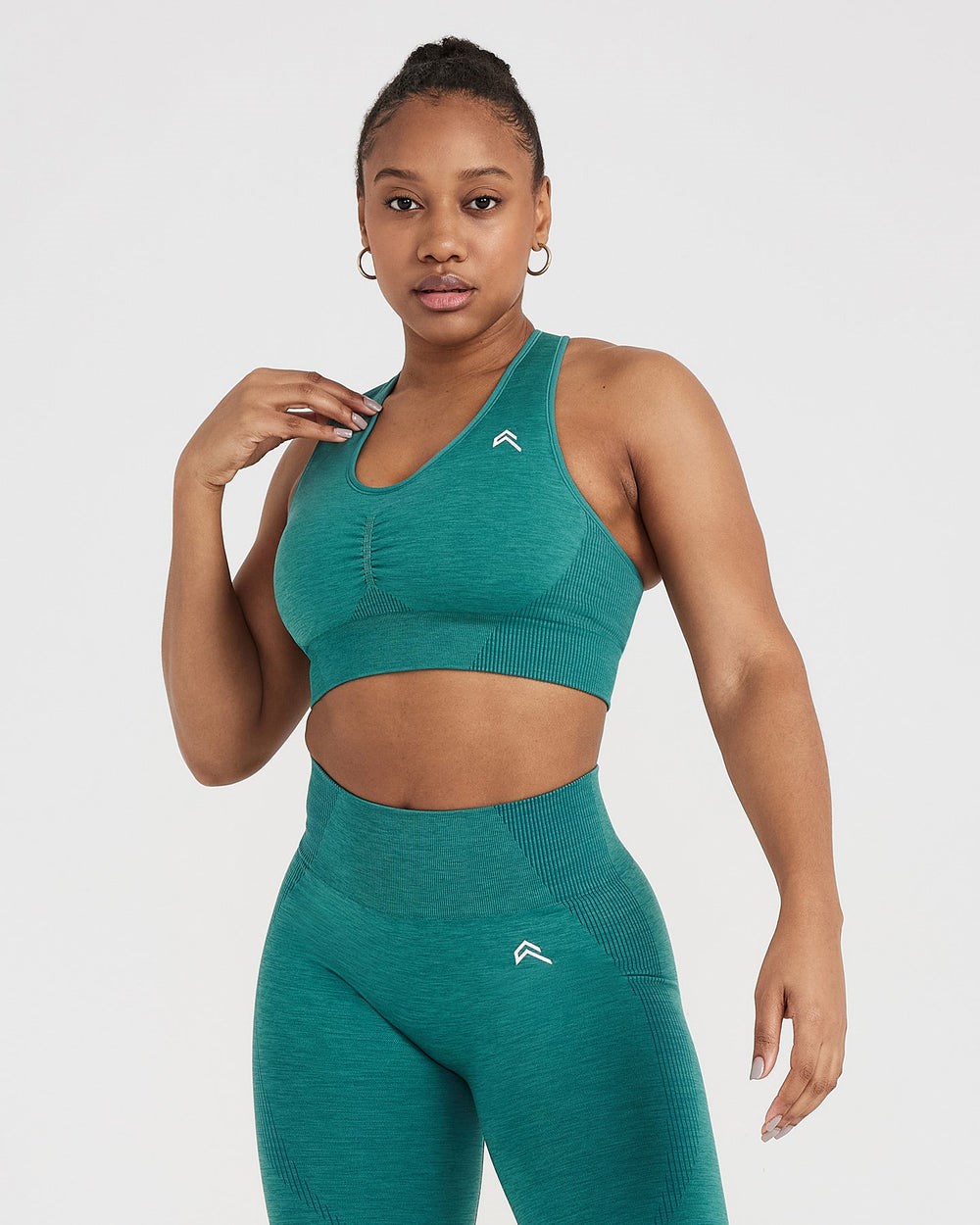 Oner Active Klassische Seamless 2.0 V-Neck Bralette Grün | 32YOVNLGI