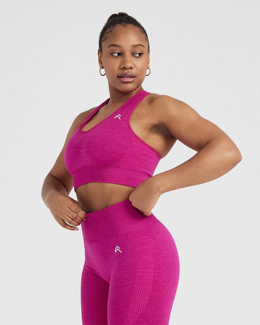 Oner Active Klassische Seamless 2.0 V-Neck Bralette Fuchsie | 41ZXGFTJW