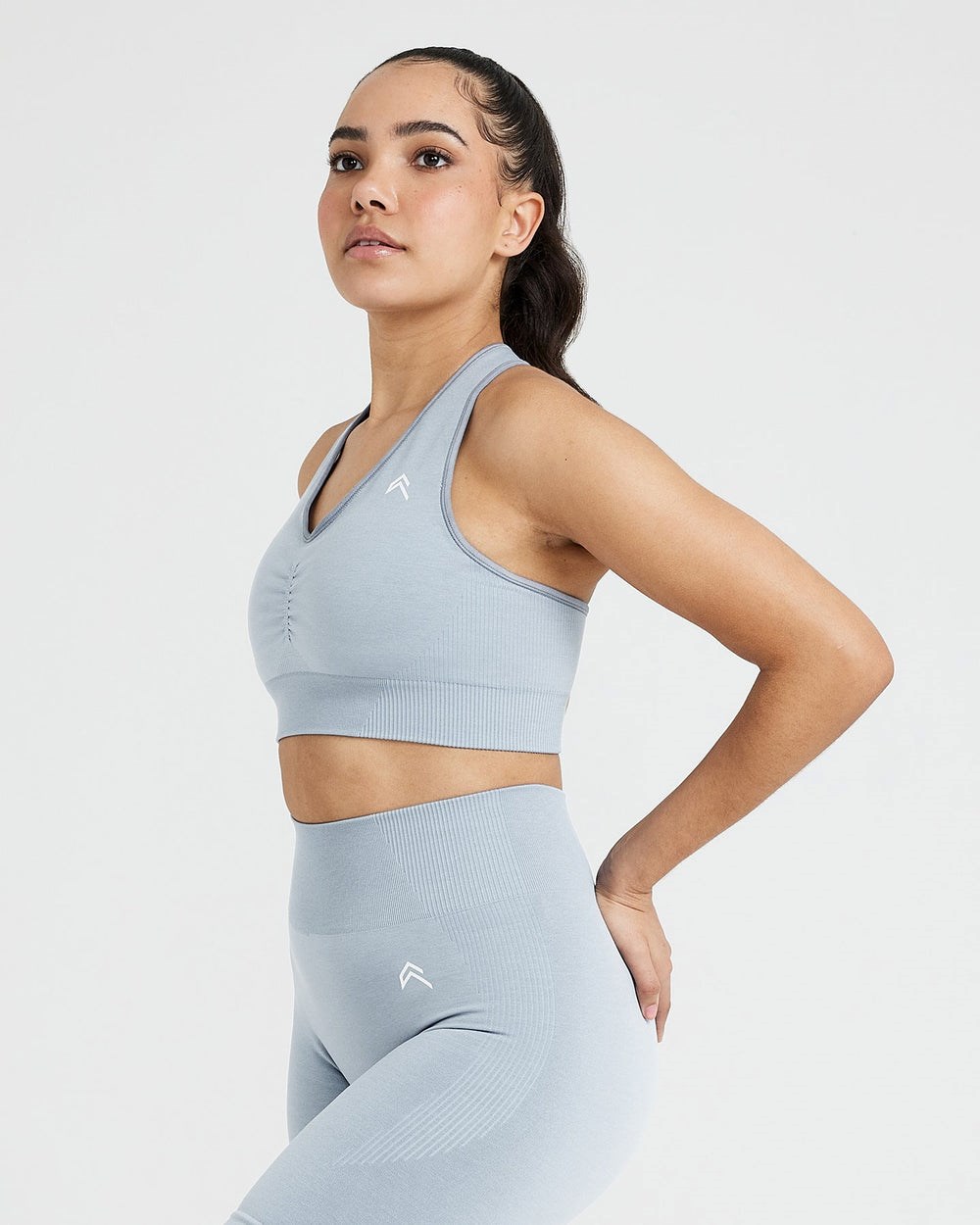 Oner Active Klassische Seamless 2.0 V-Neck Bralette Grau | 58CXFDNML