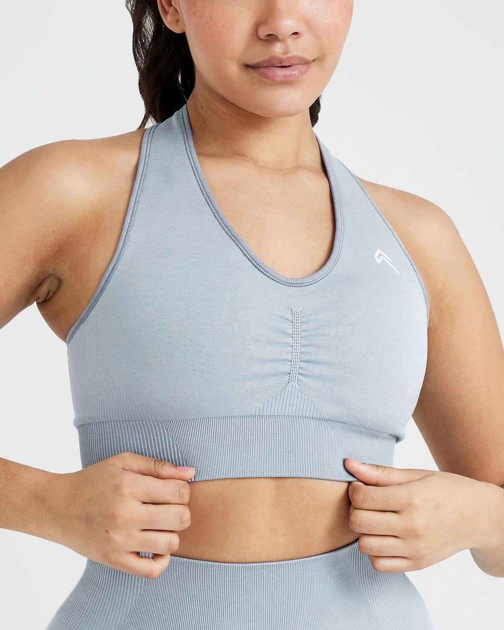 Oner Active Klassische Seamless 2.0 V-Neck Bralette Grau | 58CXFDNML