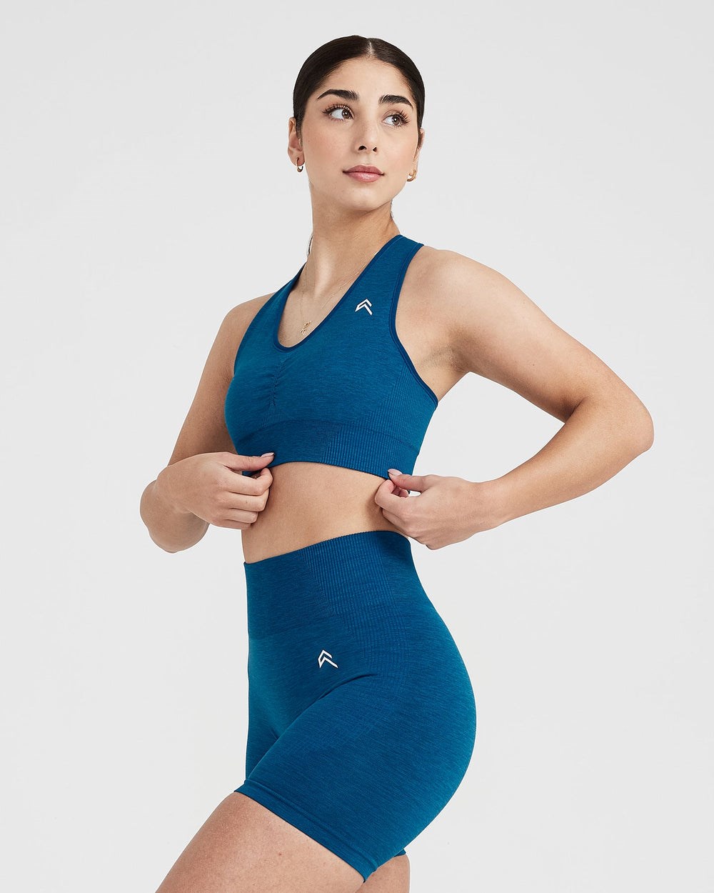 Oner Active Klassische Seamless 2.0 V-Neck Bralette Blau | 76IUOGKFP