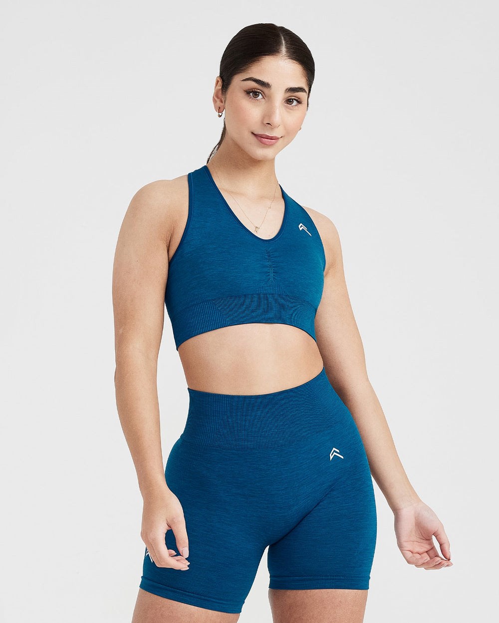 Oner Active Klassische Seamless 2.0 V-Neck Bralette Blau | 76IUOGKFP