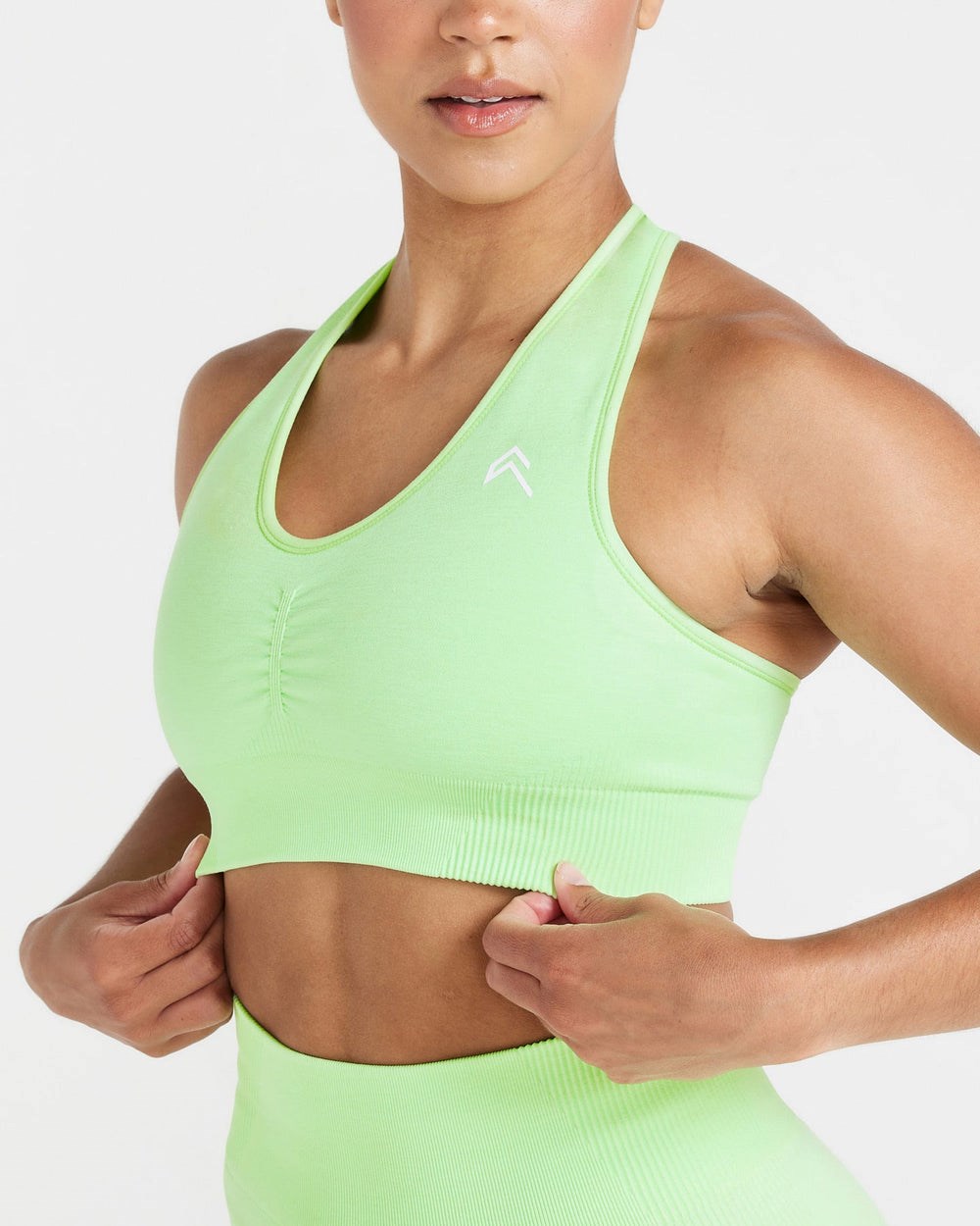 Oner Active Klassische Seamless 2.0 V-Neck Bralette Zest Marl | 87ESVOTWL