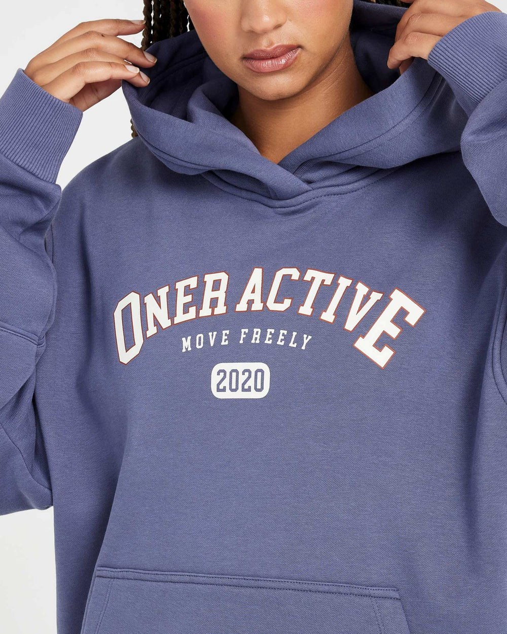 Oner Active Oversized Club Hoodie Blau | 75THQVRGL