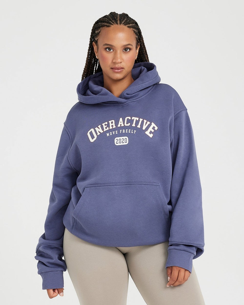 Oner Active Oversized Club Hoodie Blau | 75THQVRGL