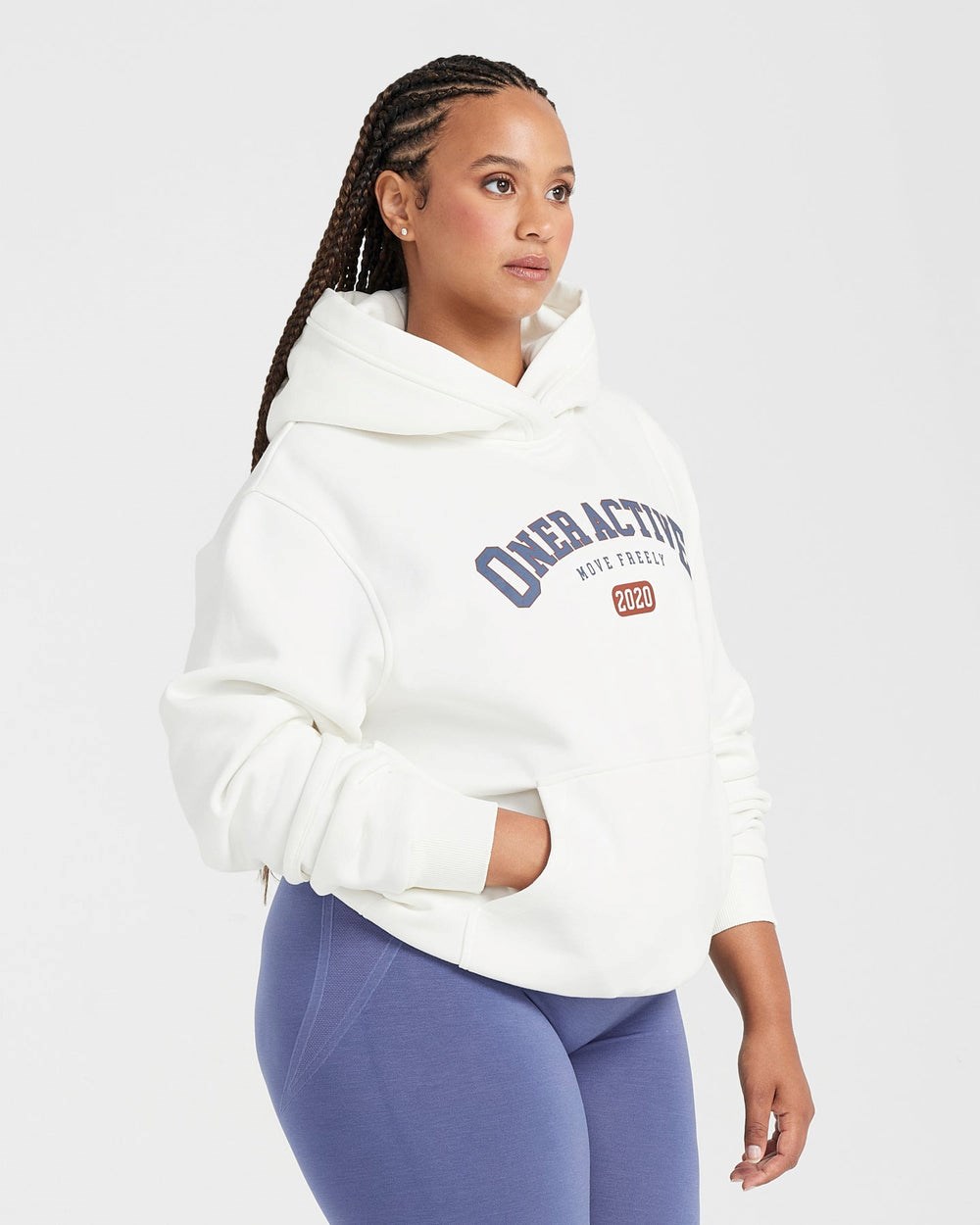 Oner Active Oversized Club Hoodie Weiß | 46ALNXVDE