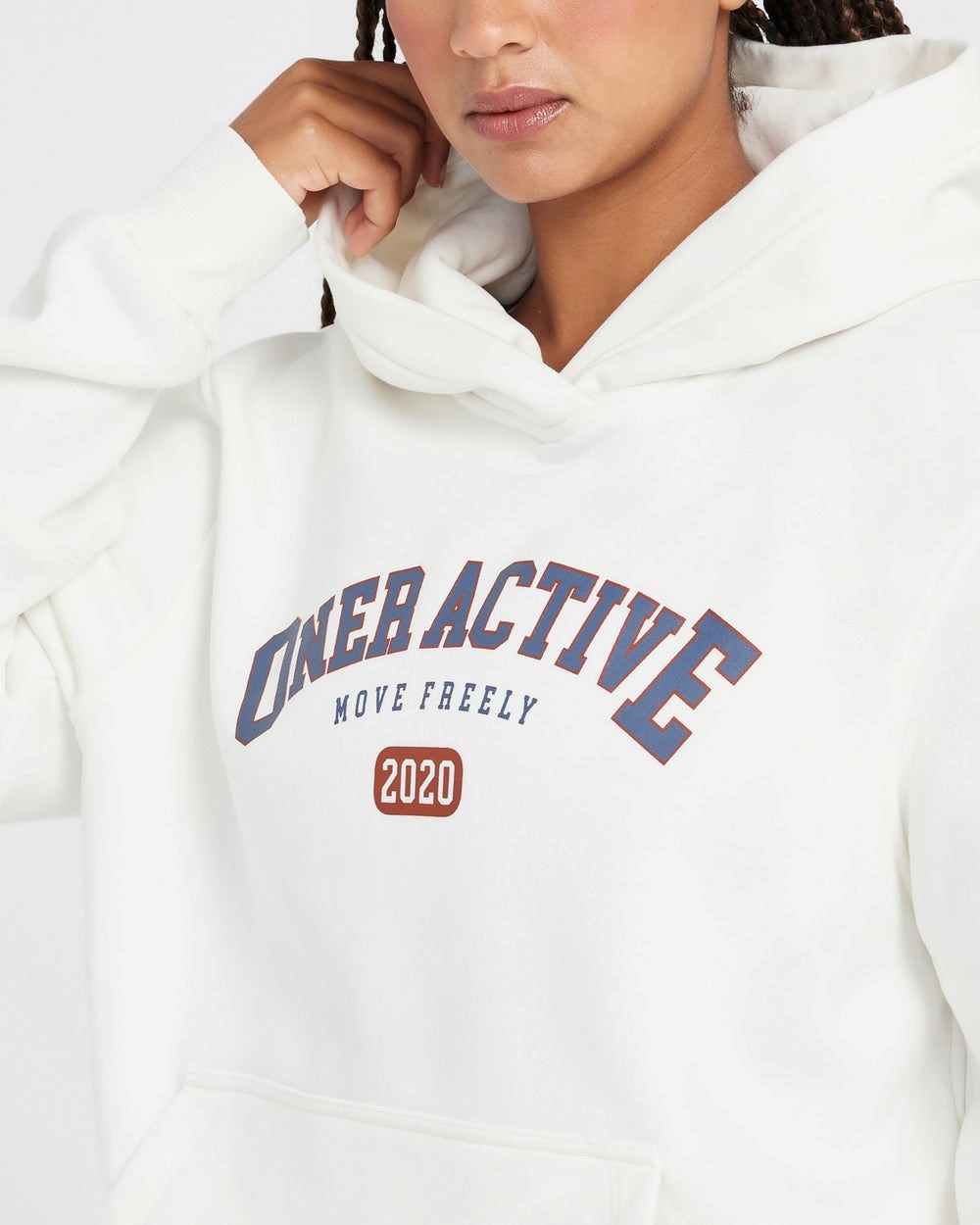 Oner Active Oversized Club Hoodie Weiß | 46ALNXVDE