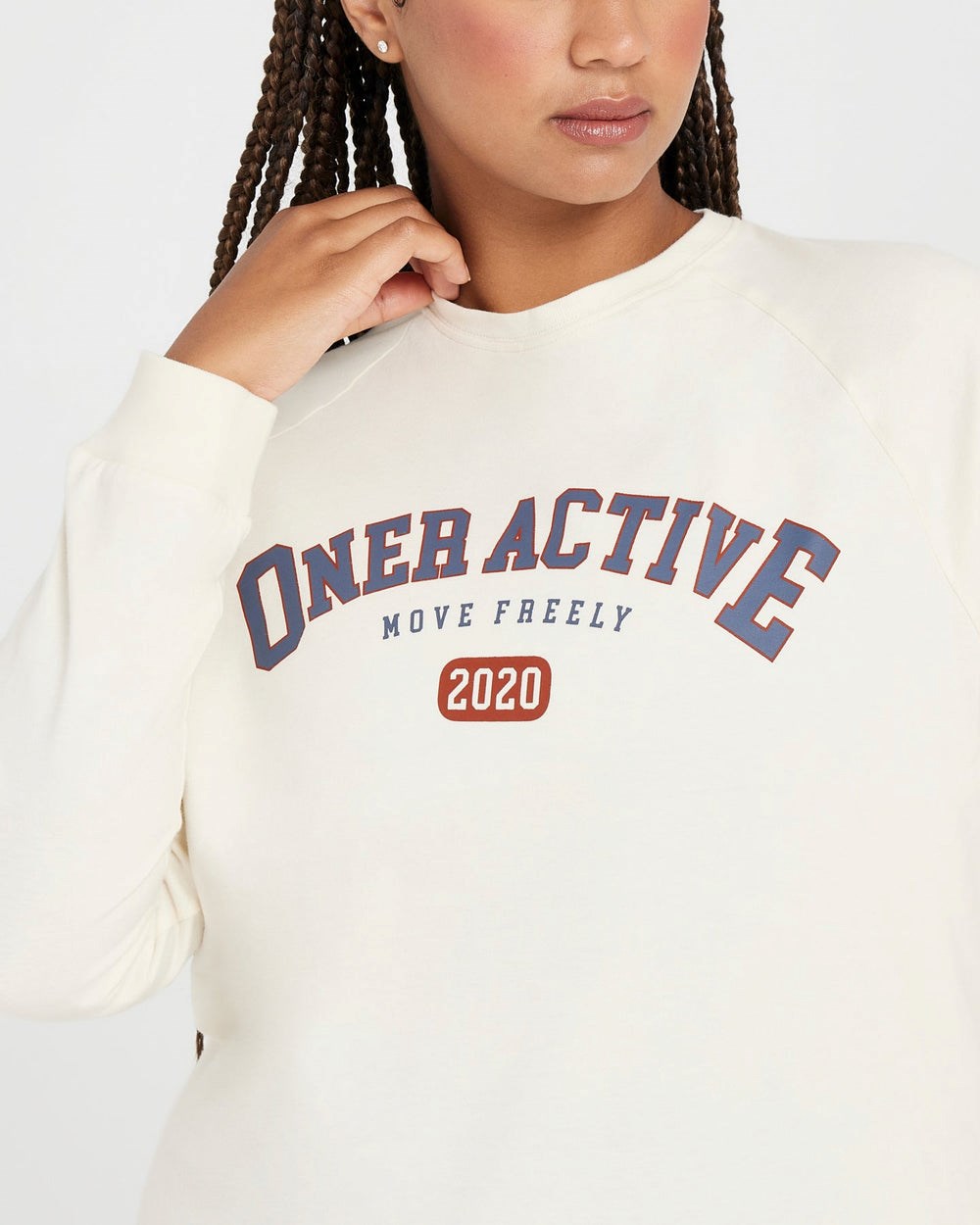 Oner Active Oversized Long Sleeve Club Tee Weiß | 21RHEWOLD