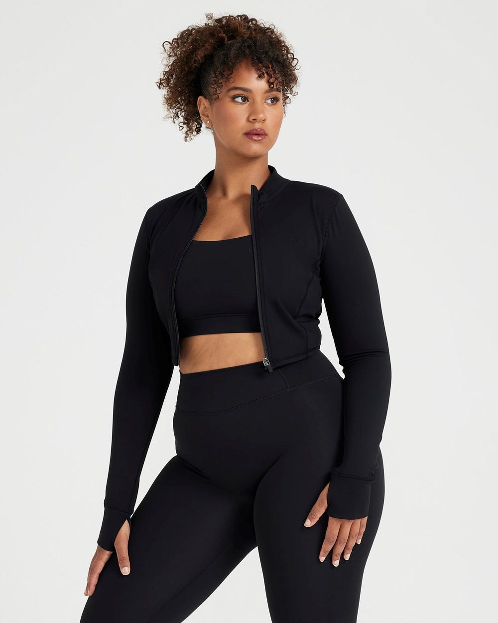 Oner Active Timeless Crop Jacket Schwarz | 36UXZCPEW