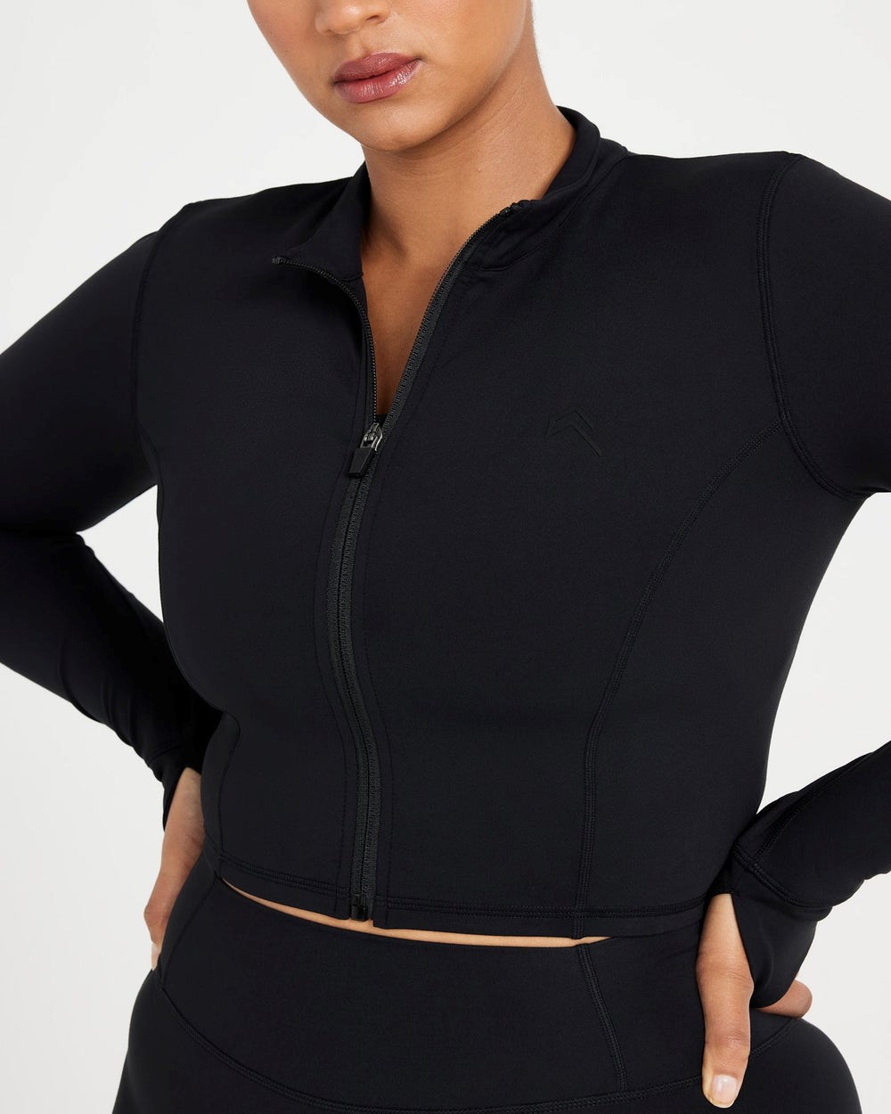 Oner Active Timeless Crop Jacket Schwarz | 36UXZCPEW