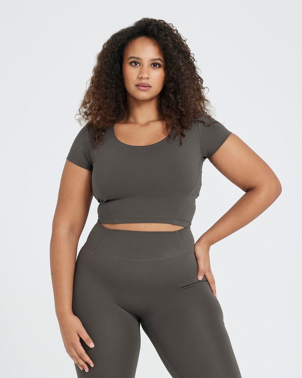 Oner Active Timeless Crop Kurzes Sleeve Tee Tiefes | 71VUEPCRA