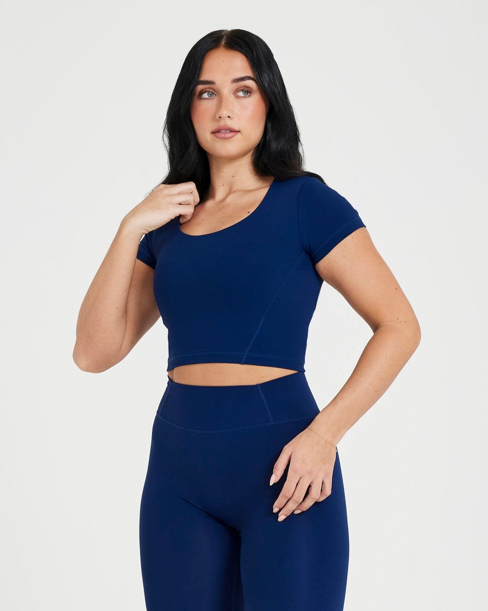 Oner Active Timeless Crop Kurzes Sleeve Tee Midnight | 86LOTGKFZ